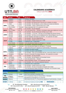 Calendario académico - UTN.BA